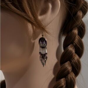 Vintage/Artisan Dangle Earrings Southwestern Style - Design
